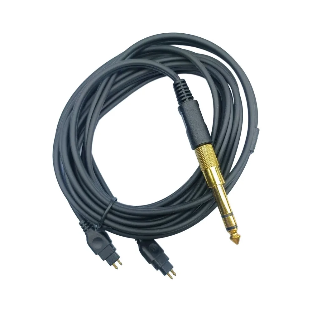 3 Meter Headphone Audio Cable For Senhai HD580 HD600 HD650 HD565 HD58X With 6.35mm To 3.5mm Adapter Black Wire