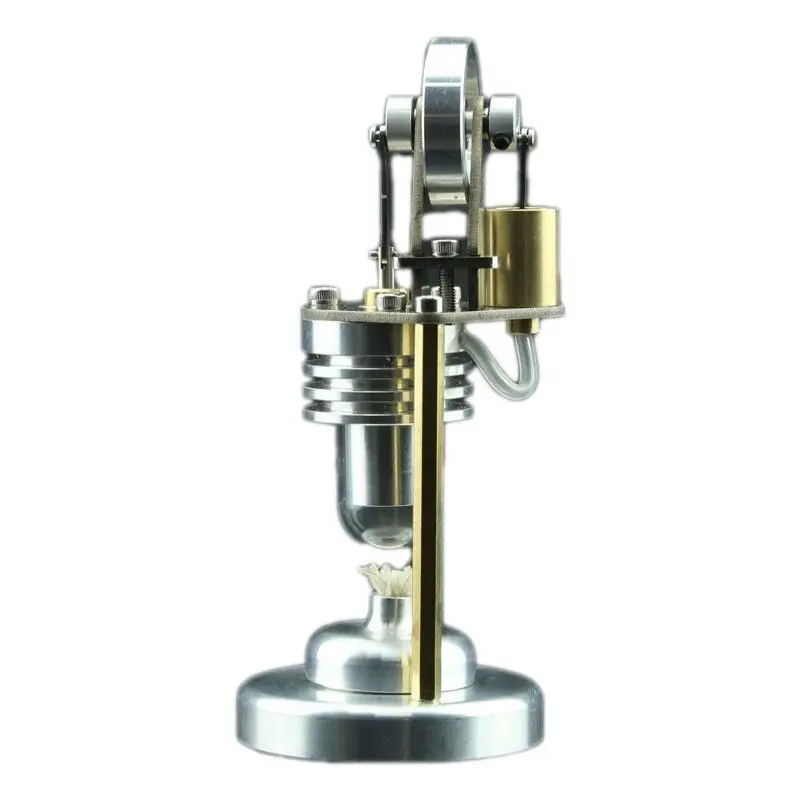 Vertical Micro Stirling Engine DIY Mini Engine Dynamic Model Learning Entertainment Decoration Metal Toys