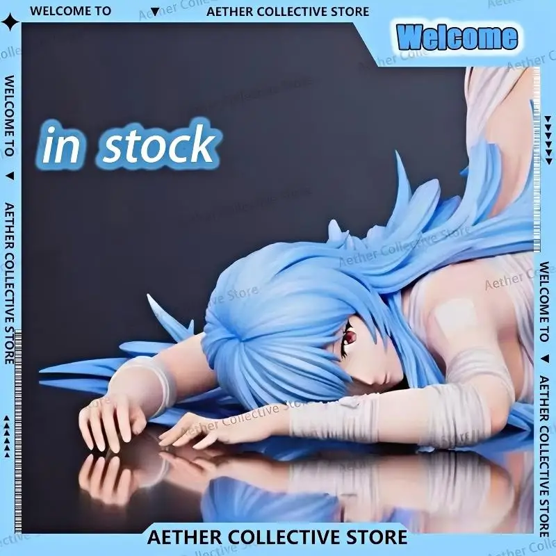 St Series Kneeling Pose Ayanami Asuka Langley Soryu Handmade Statue Collectible Present For Anime Hobby Adult figure Ornament