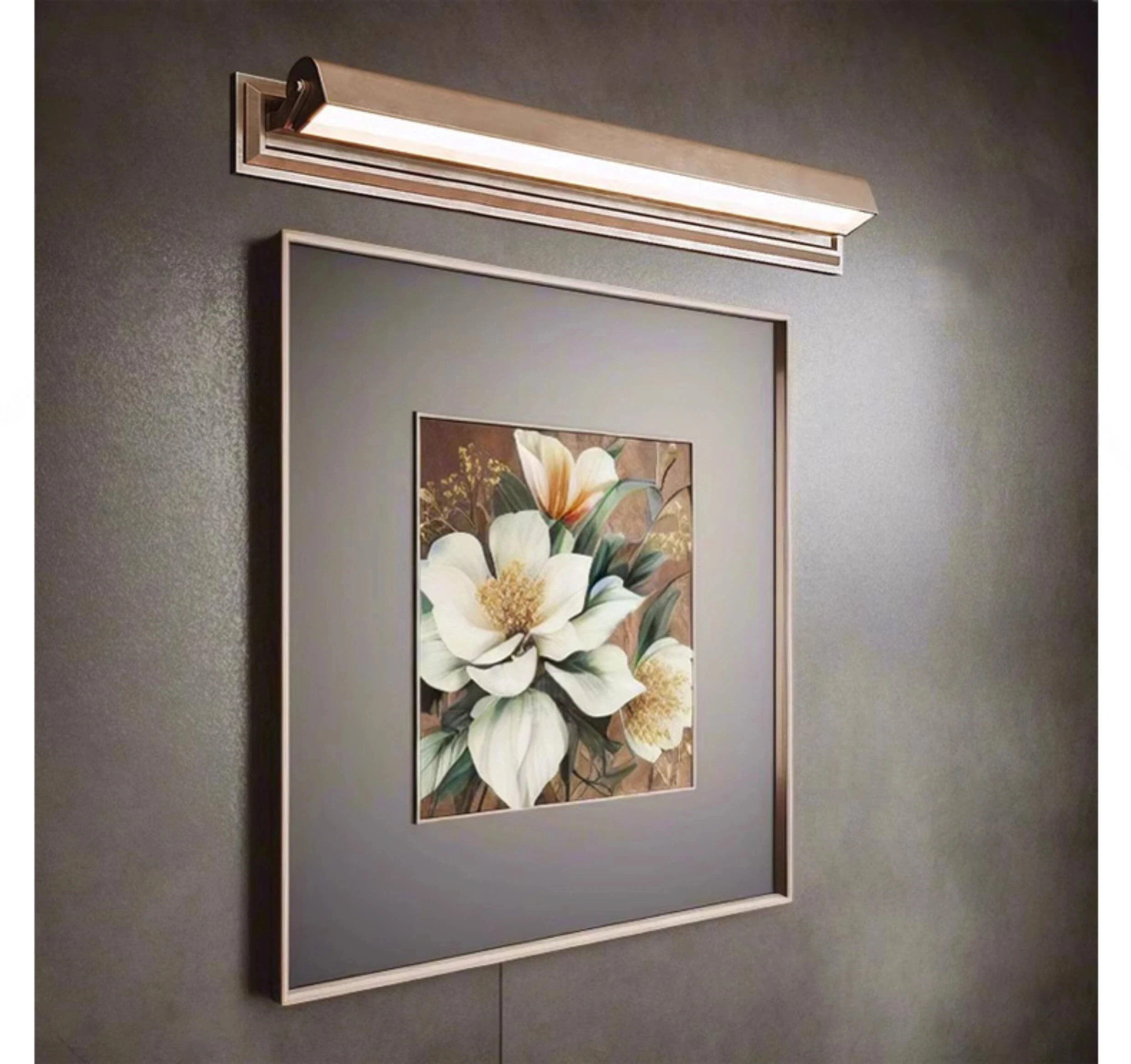 Rotro Golden Copper Sconce Wall Lamps Lights Sofa Living Room Decor TV Background Decoration Grille Bedroom Bar Long Strip