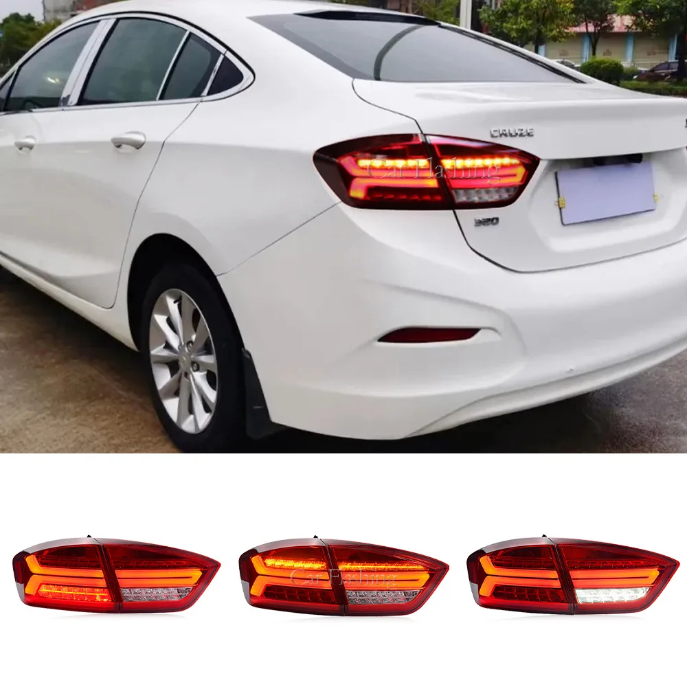 

For Chevrolet 17-19 new Cruze taillight assembly modification with LED light guide flow turn signal