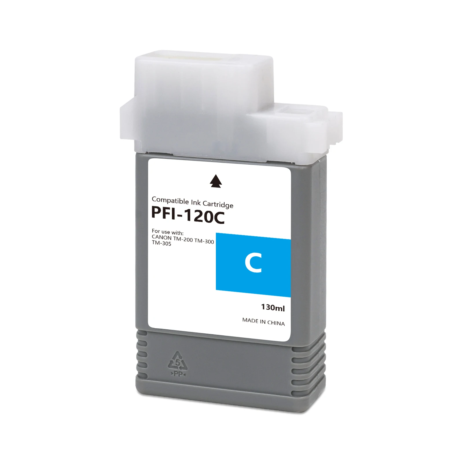 Kompatybilny wkład atramentowy PFI-120 130ml z atramentem pigmentowym i chipem do drukarek Canon ImagePROGRAF TM-200 TM-205 TM-300 TM-305 — zdjęcie produktu 3