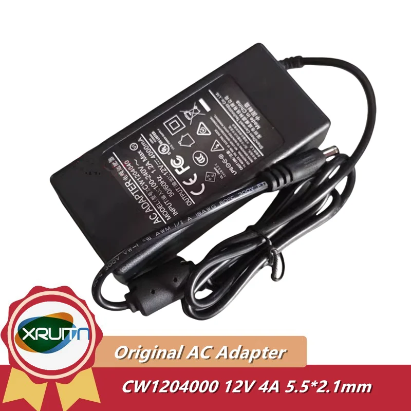 

Shenzhen Cenwell Technology CW1204000 12V 4A AC Adapter Charger 48W Power Supply 5.5*2.1mm for Govee Class 2 Power Supply