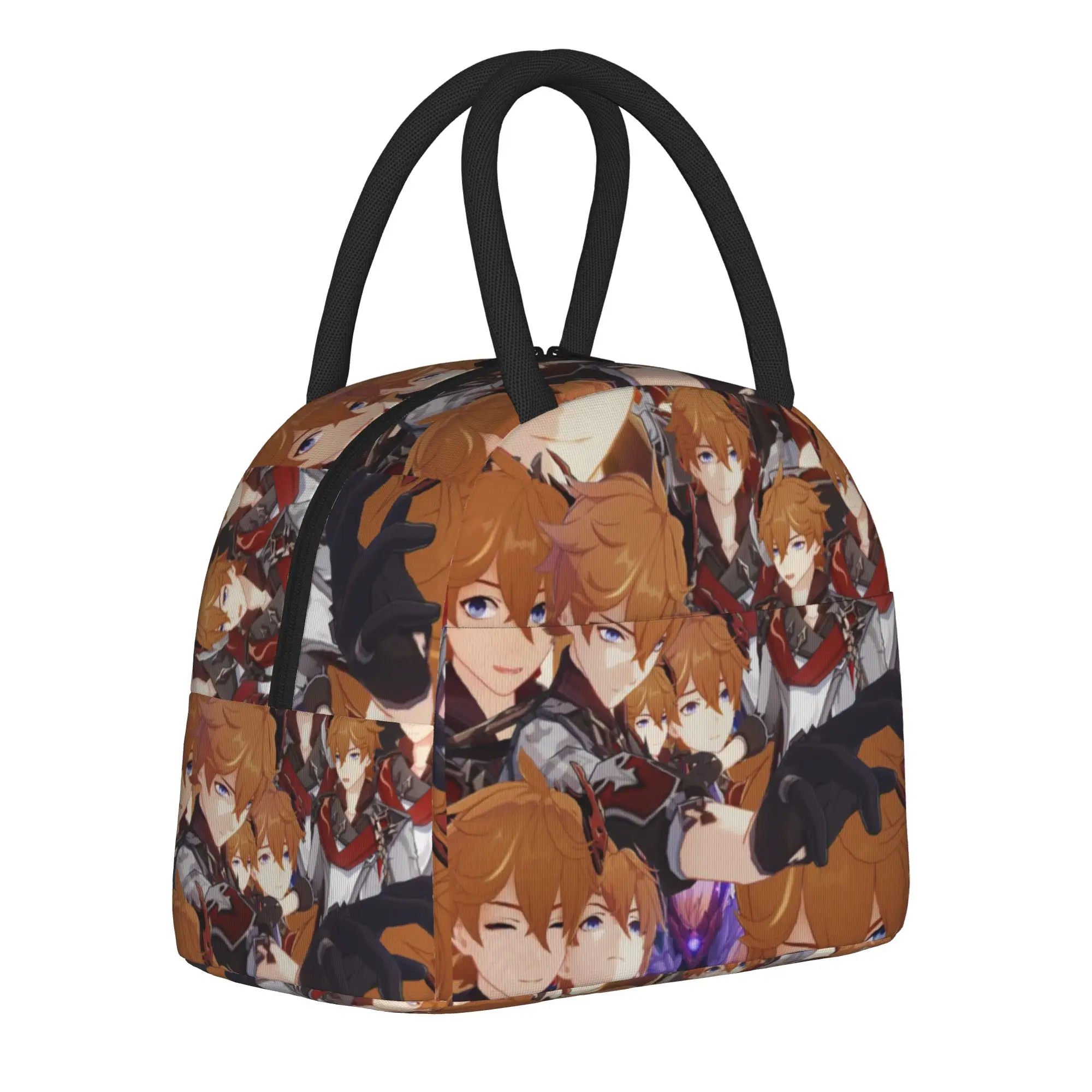 Tartaglia Childe Genshin Impact Product Insulated Lunch Bags For School  Food Storage Bag Portable Cooler Thermal Lunch Boxes