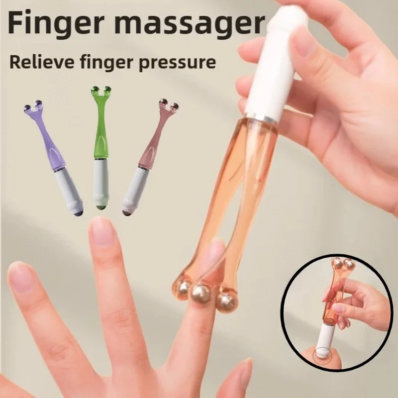 

Finger Joint Acupoint Massager Rollers Handheld Hand Acupuncture Points Massager Relieve Finger Fatigue Arthritis Massage Tool