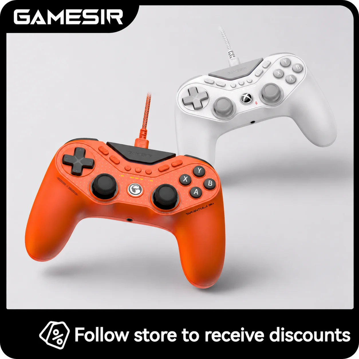 GameSir Tarantula 8K PC有線コントローラー 軽量ゲーミングゲームパッド Steam対応 有線接続 PS5 Symmetric DS4ジョイスティックコントローラーに類似
