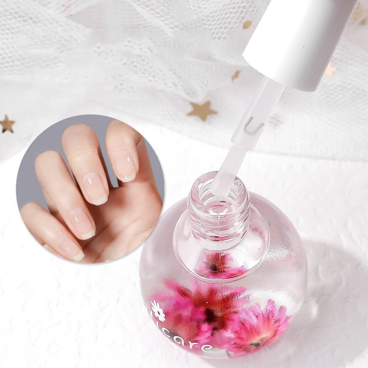 Dried Flowers Nail Softener Nutritional Cuticle Oil Nail Art  Nail Art Care