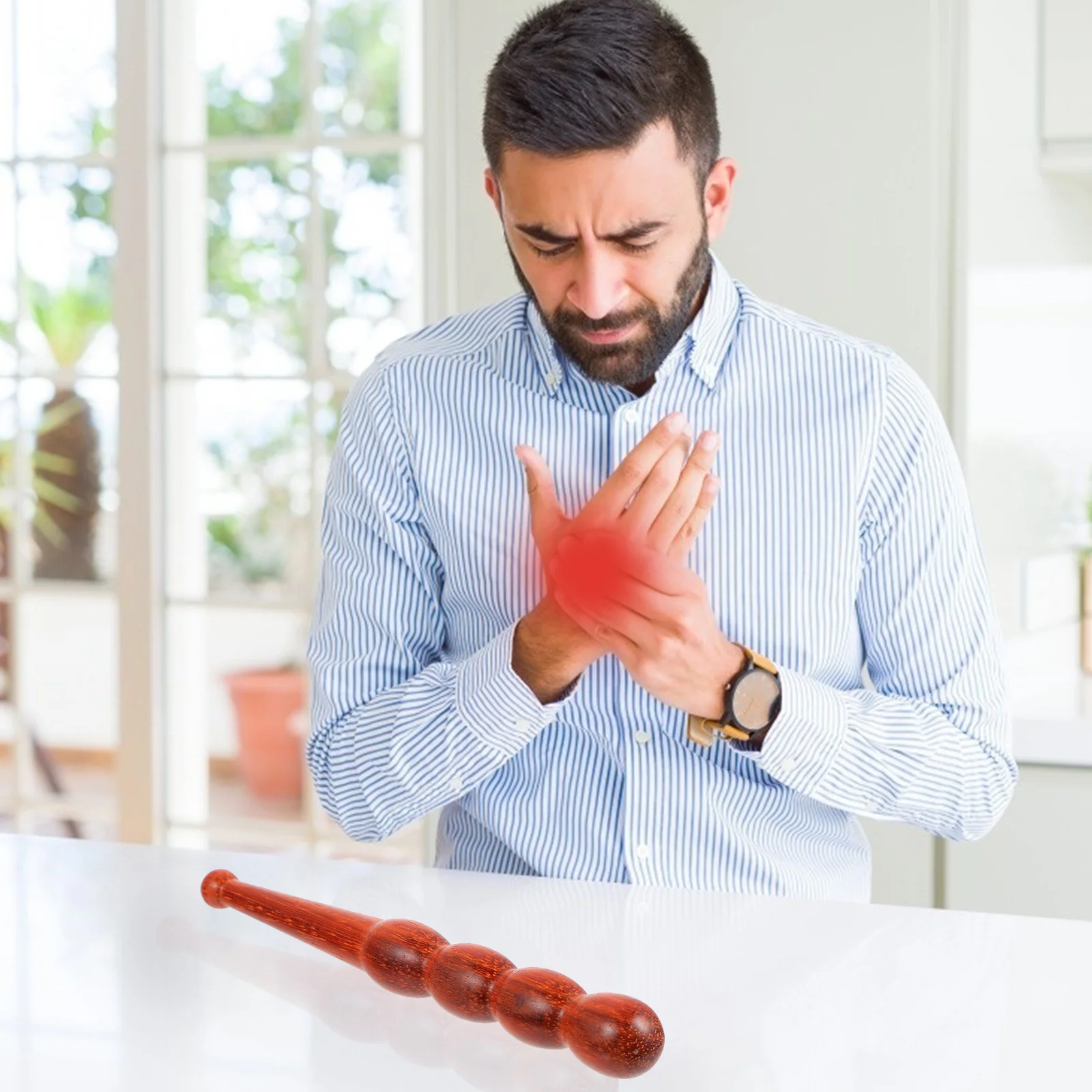 1 قطعة تدليك خشب الورد قسط الخشب يده العلاج بالابر القلم للوجه القدم العناية بالجسم المحمولة مدلك نقطة أداة تدليك #1