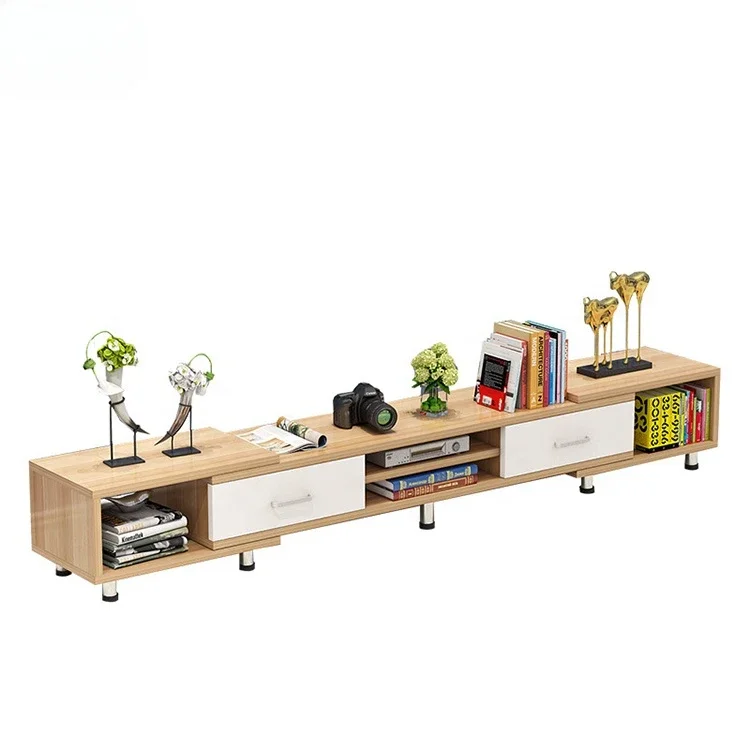 l l #   Table basse en bois couleur bois économique nordique, support de meuble TV pour canapé