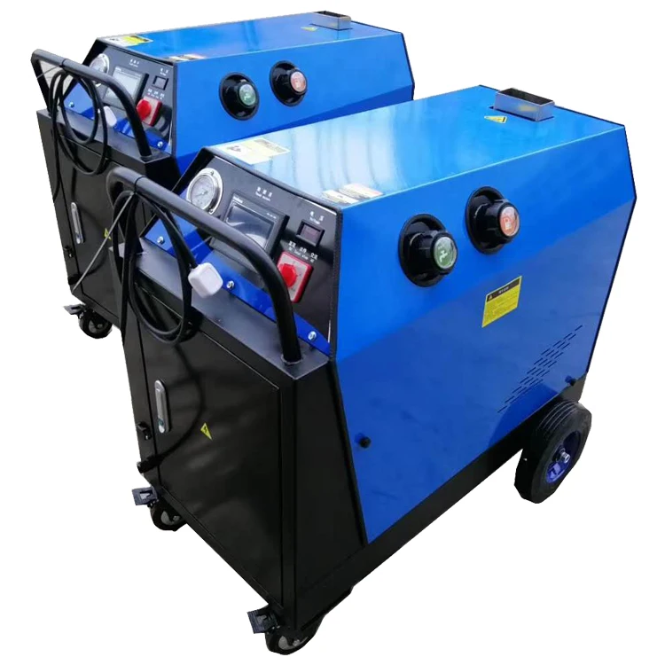 Car Wash Machine Mobile Diesel High Pressure Steam Car Washer 20bar Steam Cleaner With Two Steam Cleaner Pistols