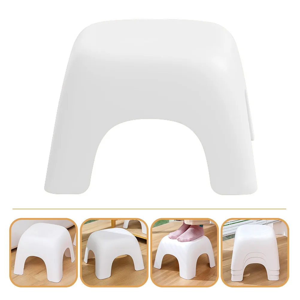 滑り止め付きスタッカブル小型ステップスツール、プラスチック製座り台、靴交換用ステップスツール、軽量