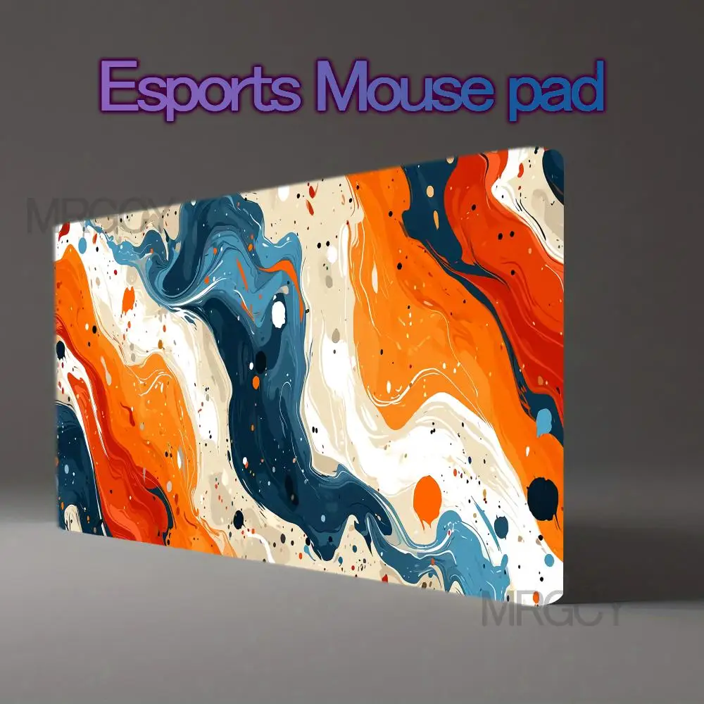 Large Abstract Art Gaming Mouse Pad Non-Slip Rubber Base, Desk Mat for Gamers and Office Use Perfect Gift for Friends