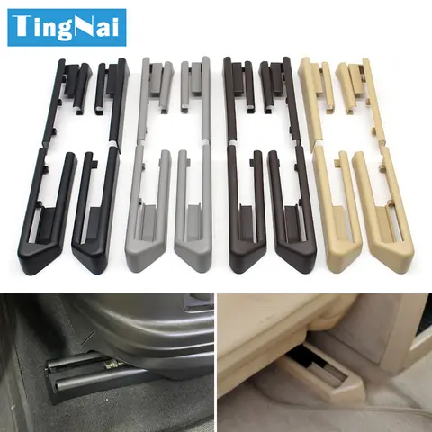 자동차 앞 좌석 슬라이딩 트랙 레일 트림 커버 교체, BMW X5 X6 2007-2014, E70 E71 E72 LHD RHD 인테리어, 4 개 세트