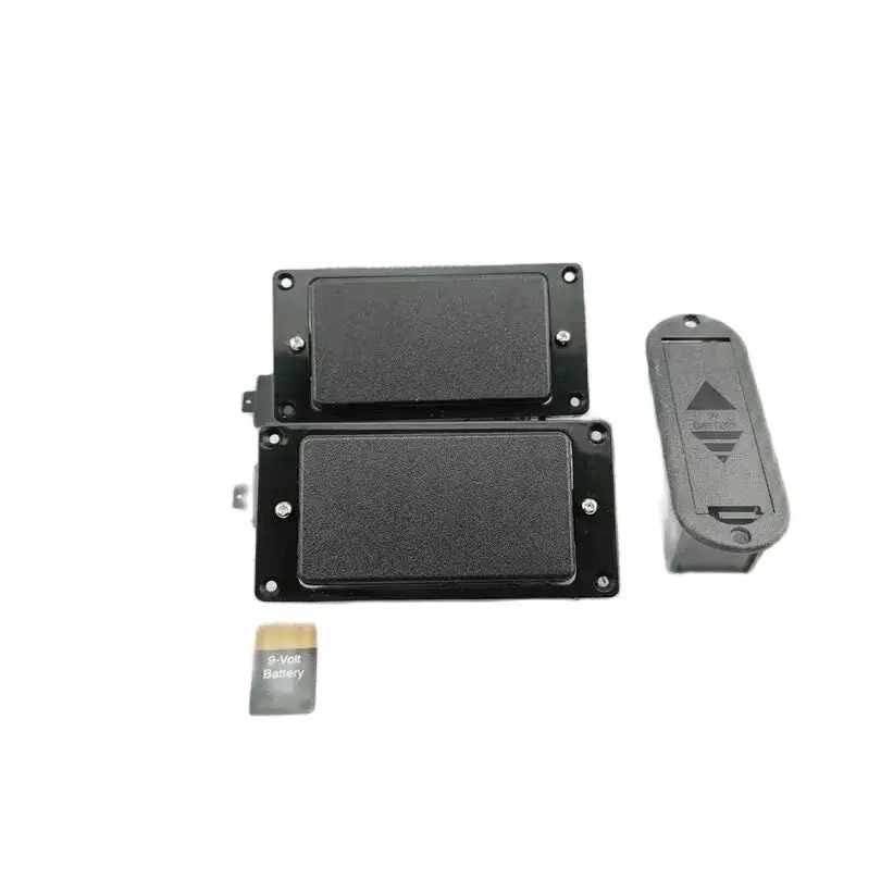 

Upgrade / Active Pickups Humbucker High Output Pickups 25K Pot 9V Battery Power Supply Black Professional Accessories