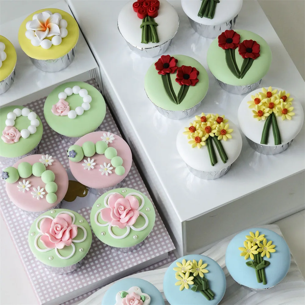 

fake cake simulation of food wedding birthday party decorations rose flower bouquet design artificial desserts cupcake model