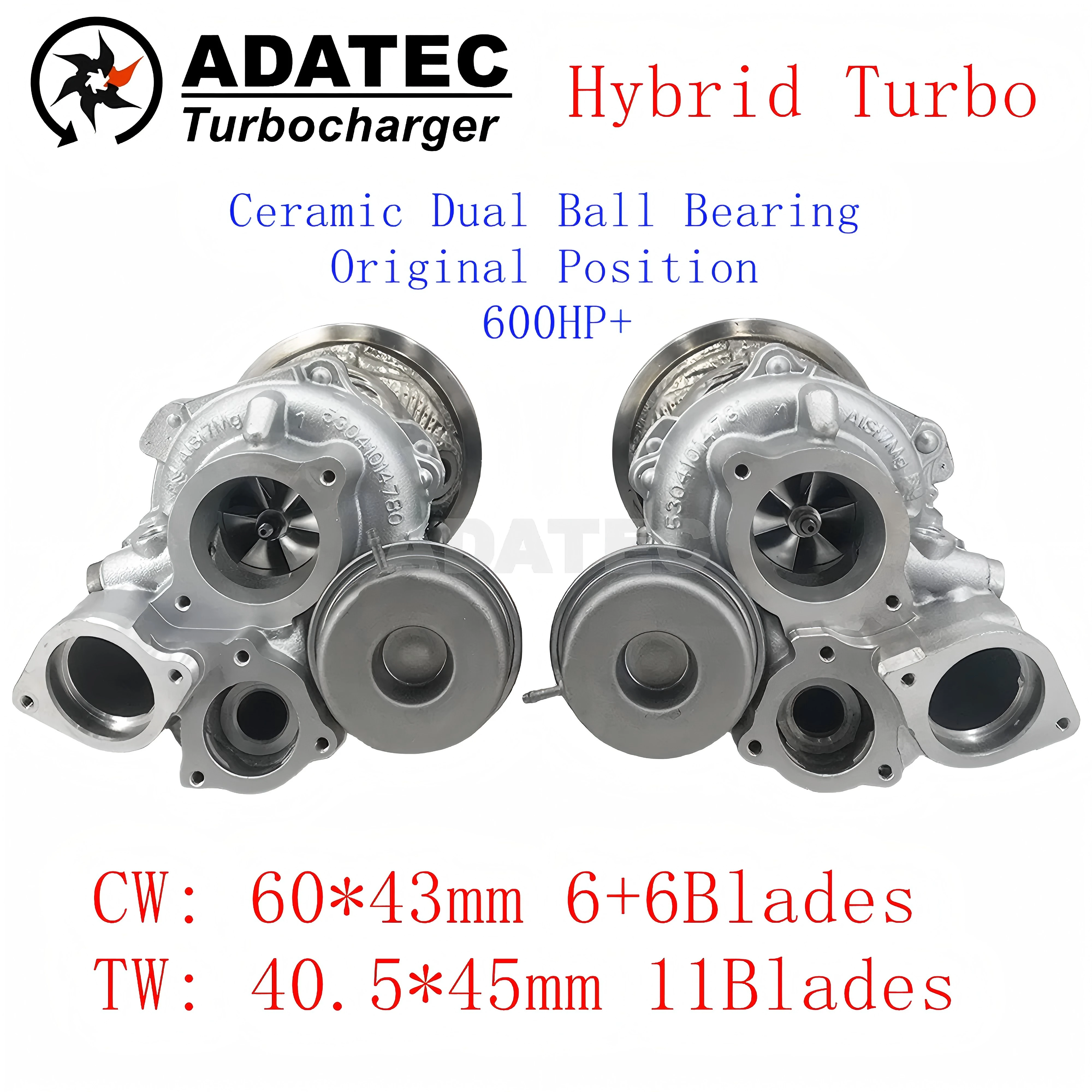

06M145701T Upgrade Turbine Bigger Wheel Ceramic Dual Ball Bearing Original Position Hybrid Turbo for Audi RS4 Avant 8W B9