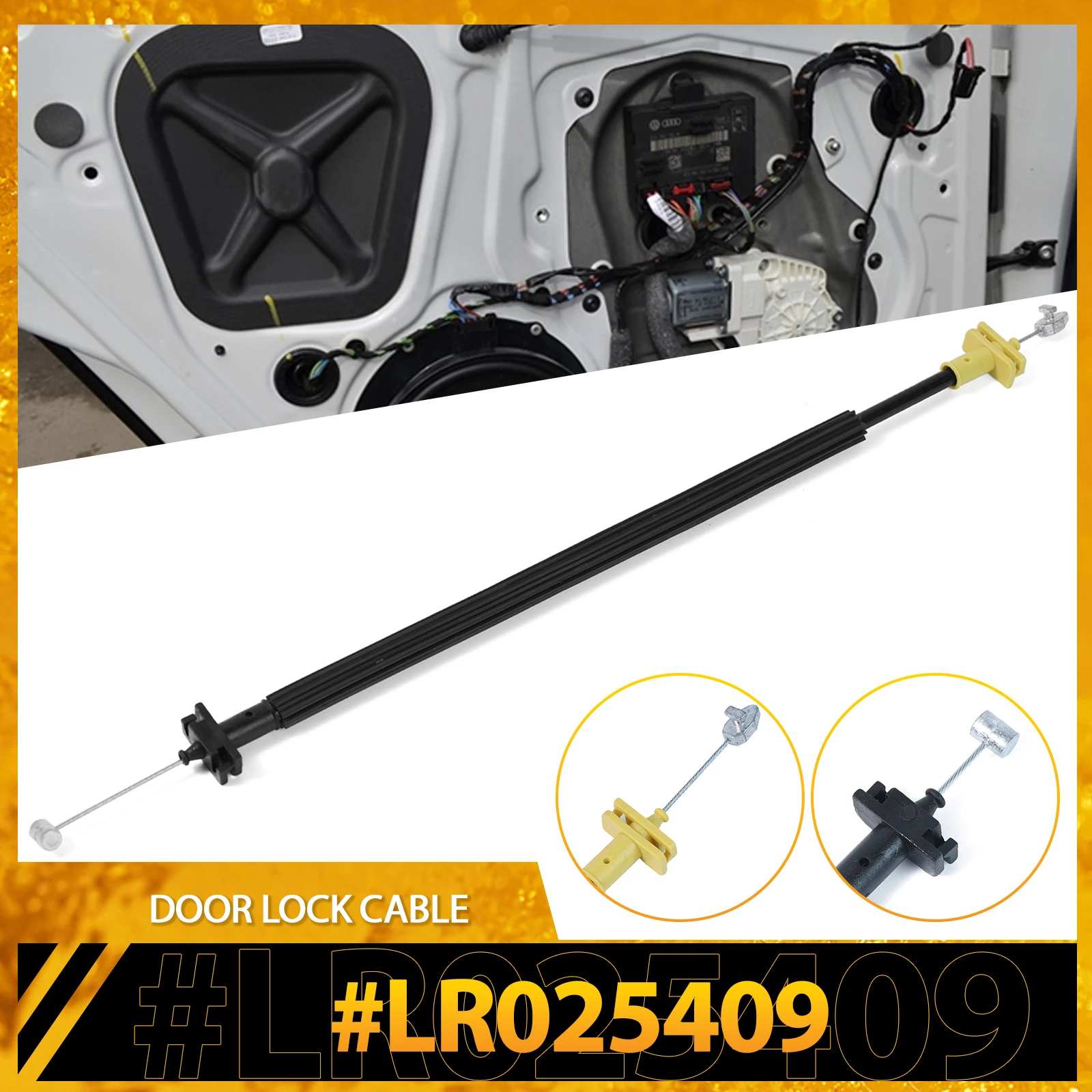 1Pcs Front Door External Latch Cable For Land Rover Range Rover Evoque 11-19 Outside Door Release Control Lock Cable LR025409