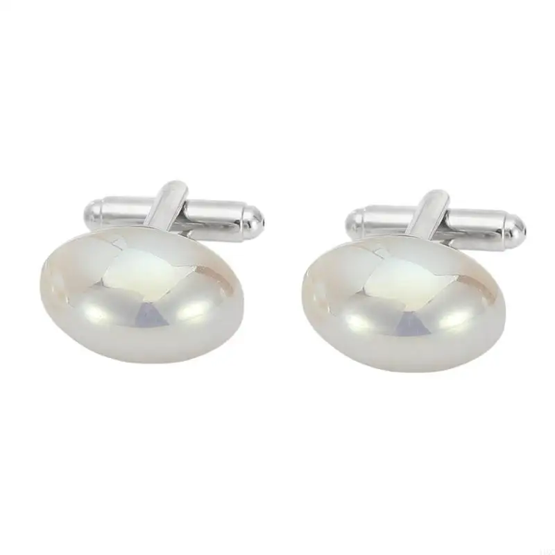 Men’s Suit Pearls Cufflinks Shirt Sleeve Buttons Formal Evening Party Cufflinks 