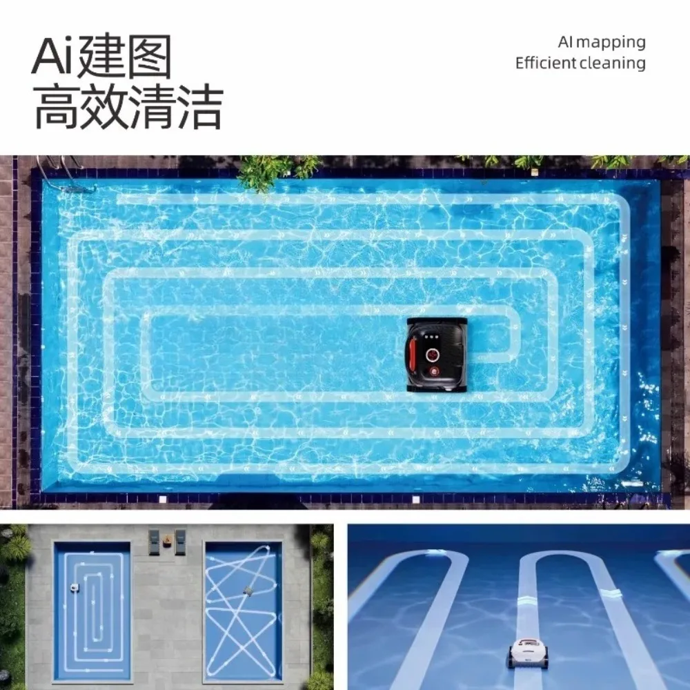Fully automatic fish pond and swimming pool sewage suction machine