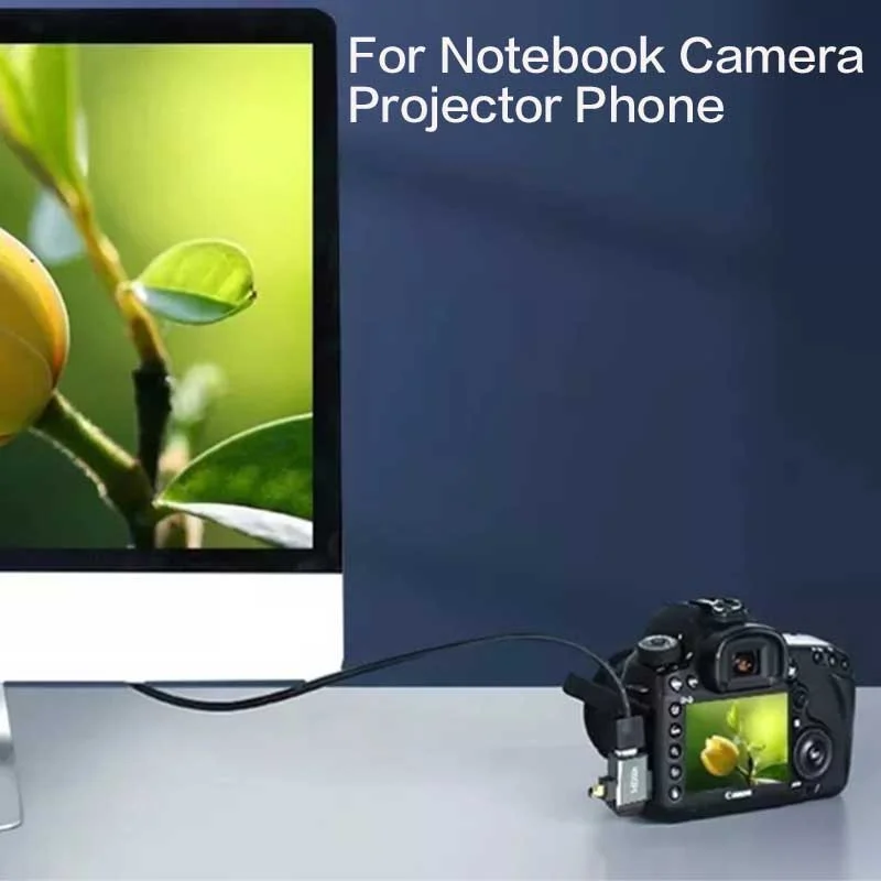 4K 60 هرتز سبائك الألومنيوم HD محول 2 في 1 المحمولة مايكرو وصغير إلى HD محول ل كاميرا الكمبيوتر المحمول العارض الهاتف HDTV #6