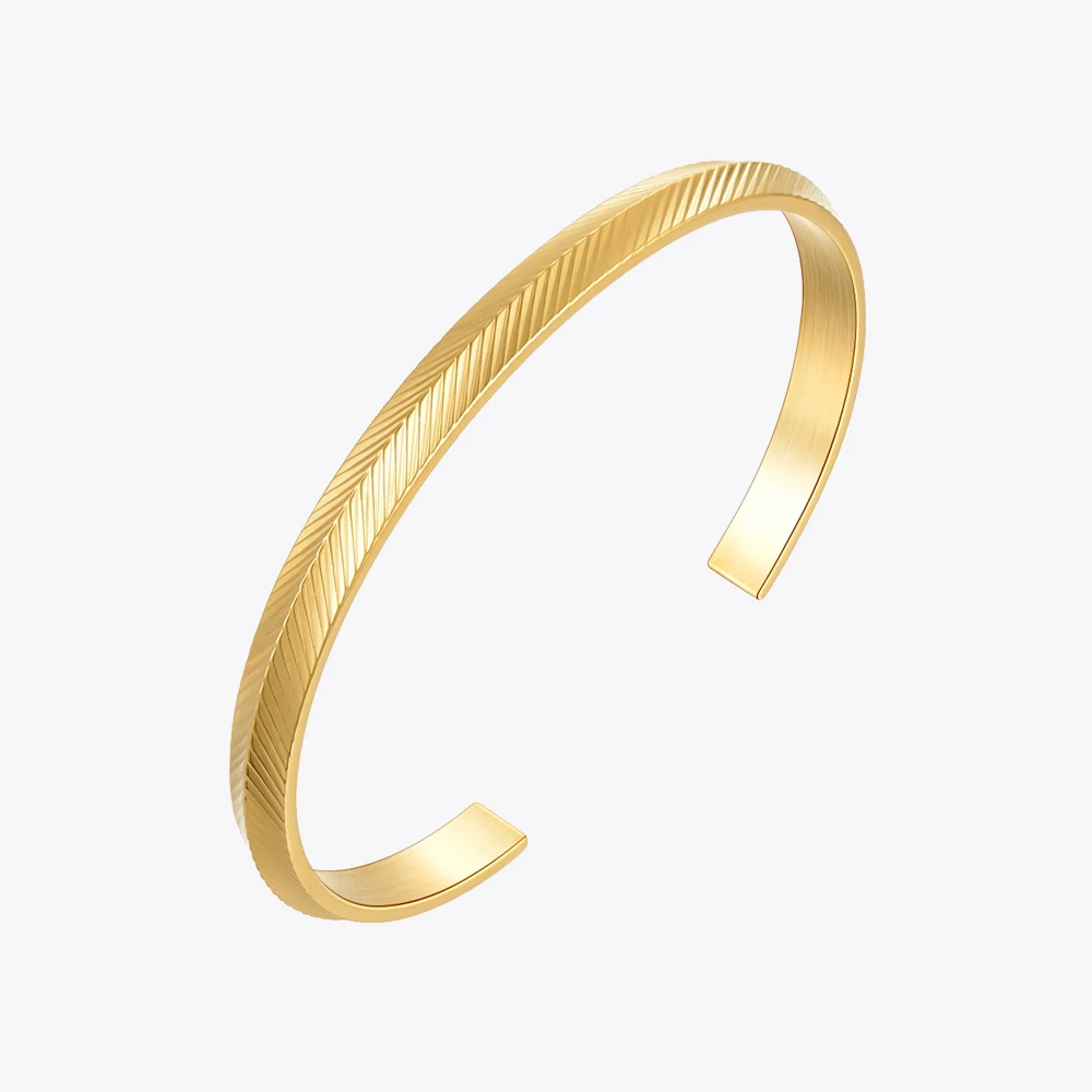 

ENFASHION Twill Bracelet For Women Gold Color Pulseras Mujer Stainless Steel Bracelets Fashion Jewelry Friends Gift B222284