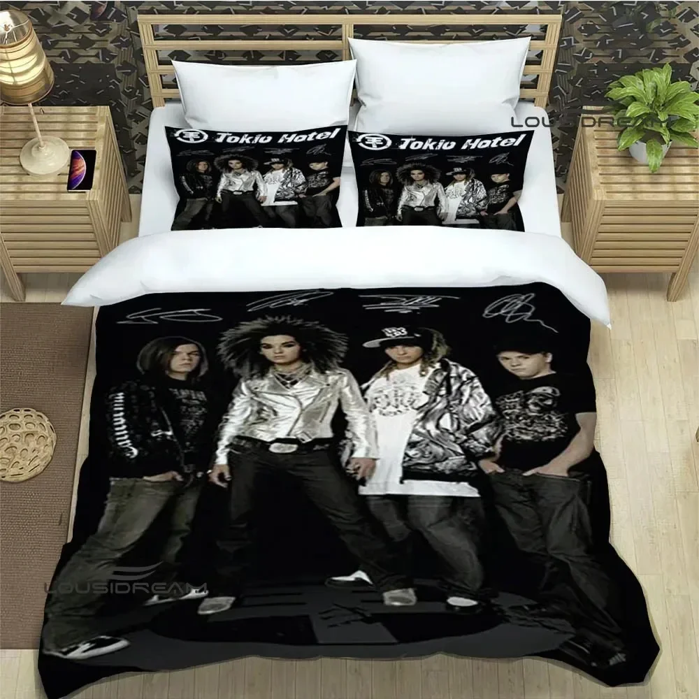 Picture 4: Tokio Hotel band Comfortable Duvet Quilt Cover Pillowcase Bedding Set Children Bedroom Decoration Home Textile