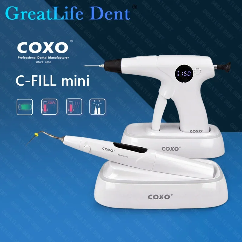 GreatLife Dent COXO C-Fill Mini Dental Gutta Percha Obturation Pen Gutta Percha Obturation System Cordless 3D Filling Endodontic