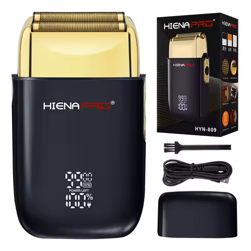 HIENA shaving machine men Electric shaver Hair clipper Rechargeable Metal Housing Pro Electric Shaver For Men Electric home - Image 14