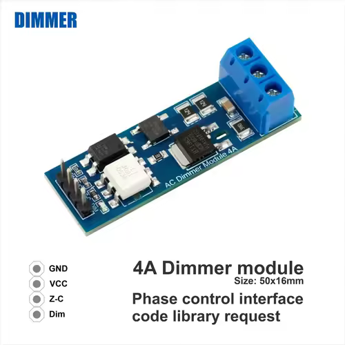 AC Light lamp dimming and motor Dimmer Module, 1 Channel, 3.3V/5V logic, AC 50/60hz, 220V/110V - 600V - Image 5