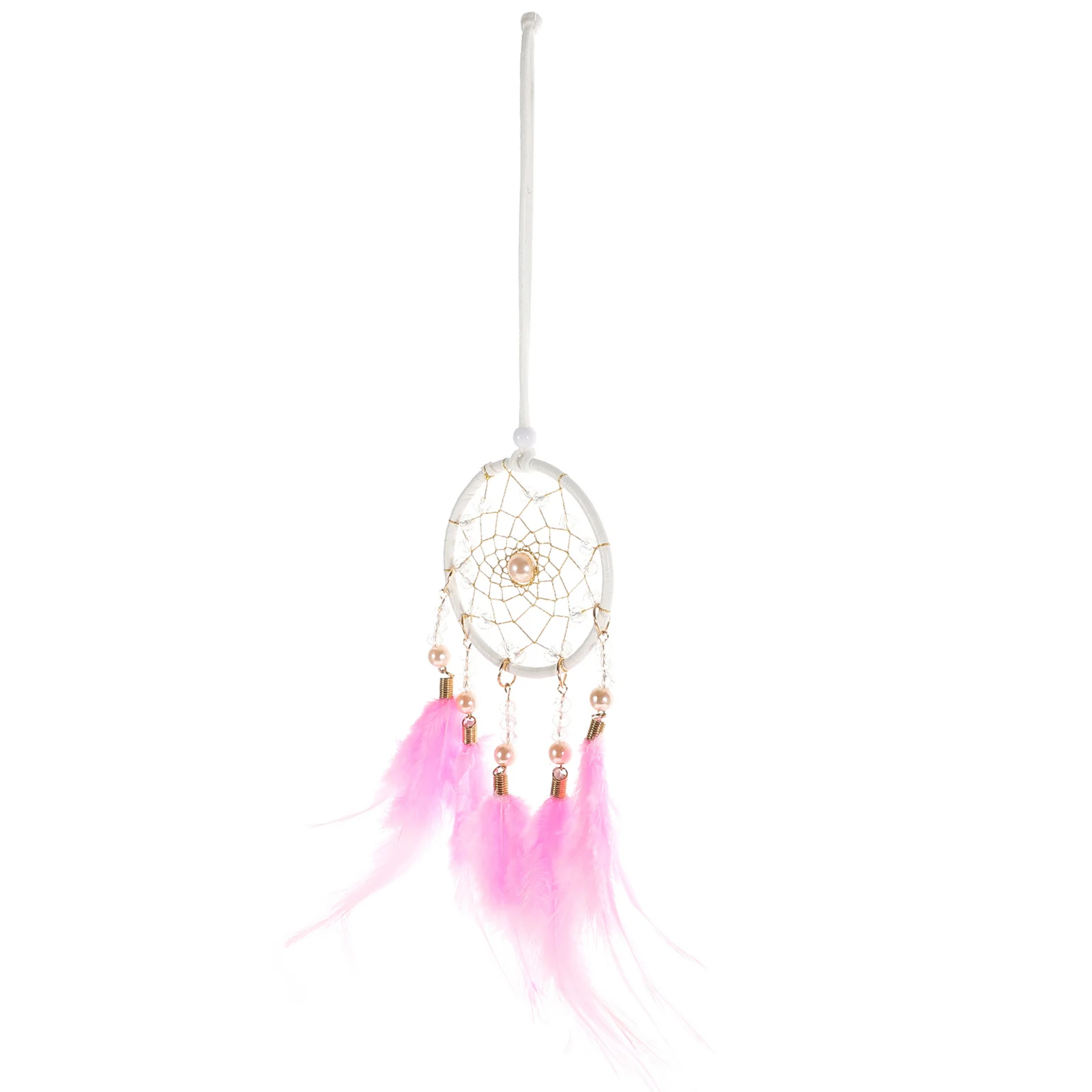 

Creative Plume Dreamcatcher Wall Hanging Decor Handmade Home Bedroom Pendant Iron Frame Lightweight Decorative Charm