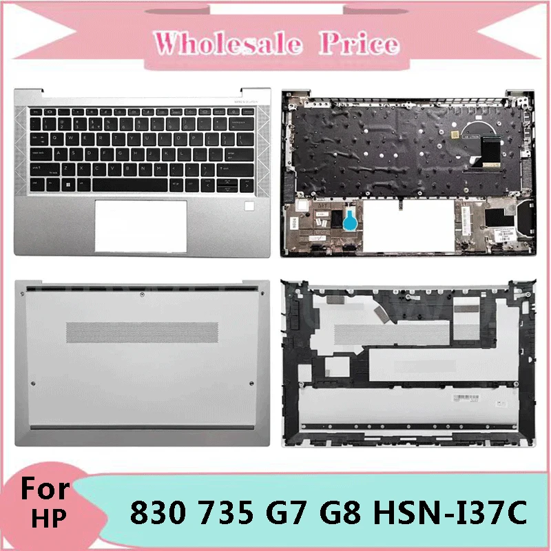 laptop lcd tampa traseira moldura frontal palmrest superior base case inferior teclado hp notebook elitebook 830 735 g7 g8 hsn i37c novo 01