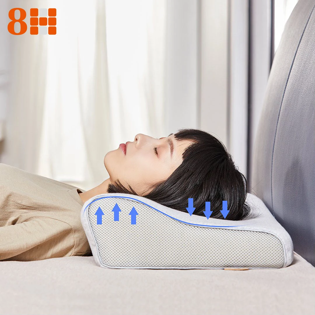 

8H three-curve memory foam pillow, slow rebound memory sleep pillow, butterfly shape to relax cervical spine, free pillowcase