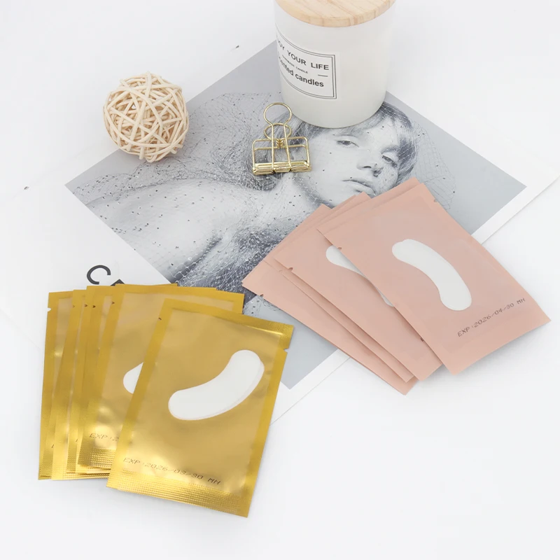 50 Pairs Hydrogel Eye Patches Gel Eyelash Stickers Mini Paper Lash Pad Eyelashes Extension Supplies Makeup Products Beauty Tool