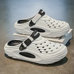 Outdoor beach shoes Summer Clogs EVA Garden Slippers Hole Shoes Beach Platform Sandals Couple Indoor House Soft Bathroom Slides