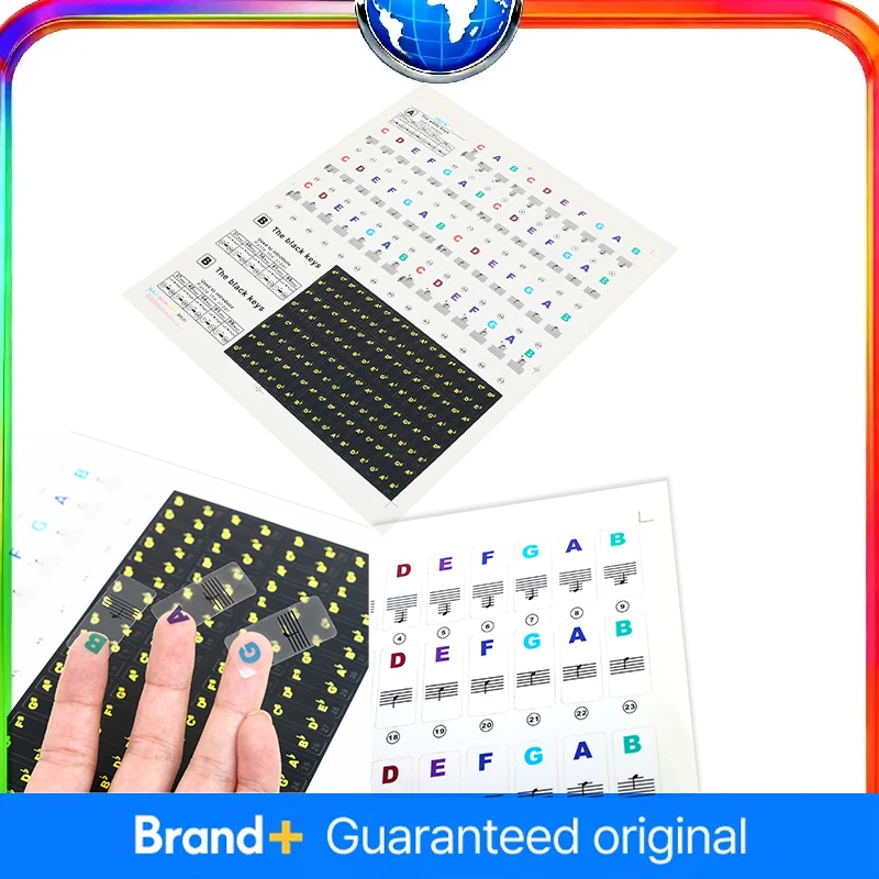 

IRIN наклейки на клавиатуру фортепиано 49/54/61/88 клавиш съемная музыкальная наклейка ноты электронное пианино наклейка спектра фортепиано символ