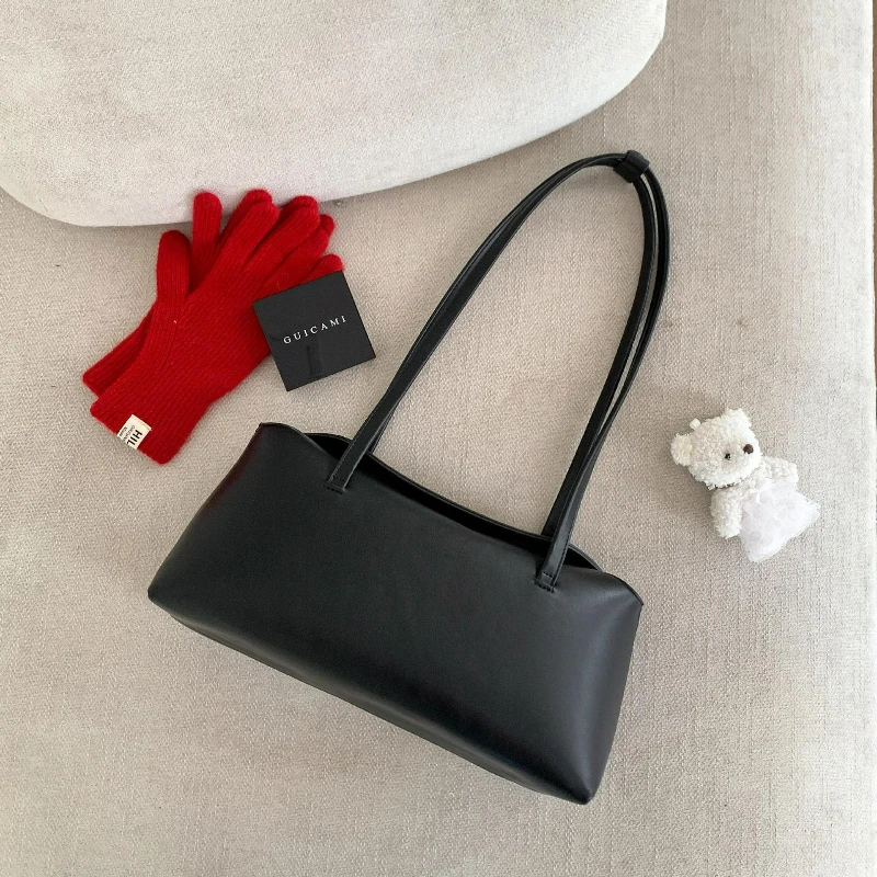 

LBS New Versatile Texture Top Handle Bag Women Vintageb Shoulder Bag Fashionable Daily Relaxed and Simple Commuter Bag