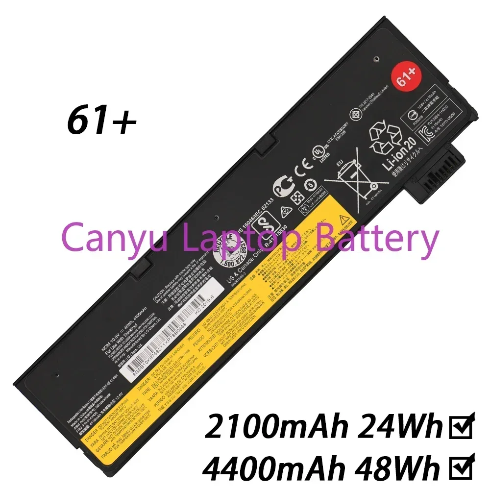 for Lenovo ThinkPad T470 T480 T570 T580 P51S P52S 01AV427 01AV423 SB10K97580 61+ 10.8V 4400mAh 2100mAh Laptop battery