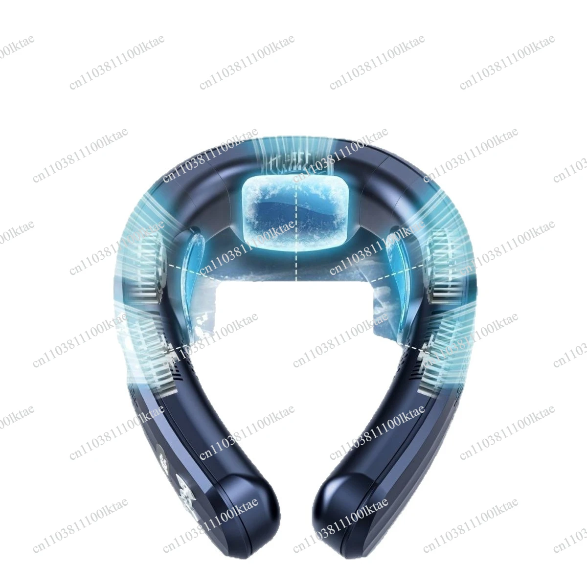 Five-core Neck Air Conditioner Fan Usb Cooling Small Outdoor Portable Bladeless Summer Cooling Artifact