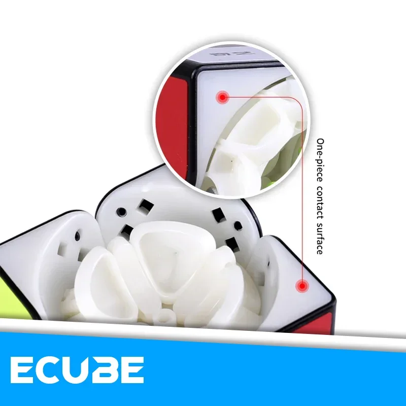 [ECube] QiYi QiDi 2x2 ProfessionalSpeed Cube ألعاب تعليمية للمبتدئين لغز المكعب السحري ملصقات ملصق ألعاب أطفال للأطفال