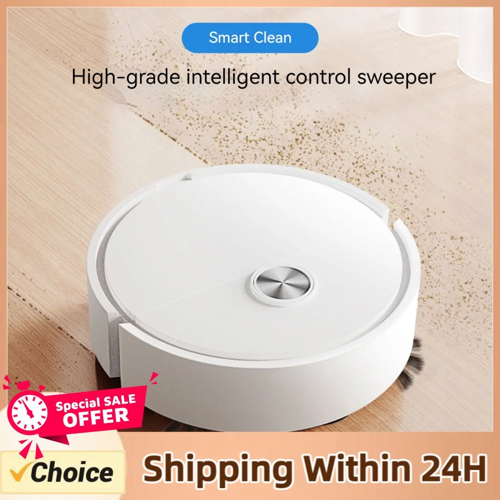 3 in 1 Intelligent Sweeping Robot Auto Obstacle Avoidance Smart Vacuum Mop Robot Removable Dust Collection Box for Home Office