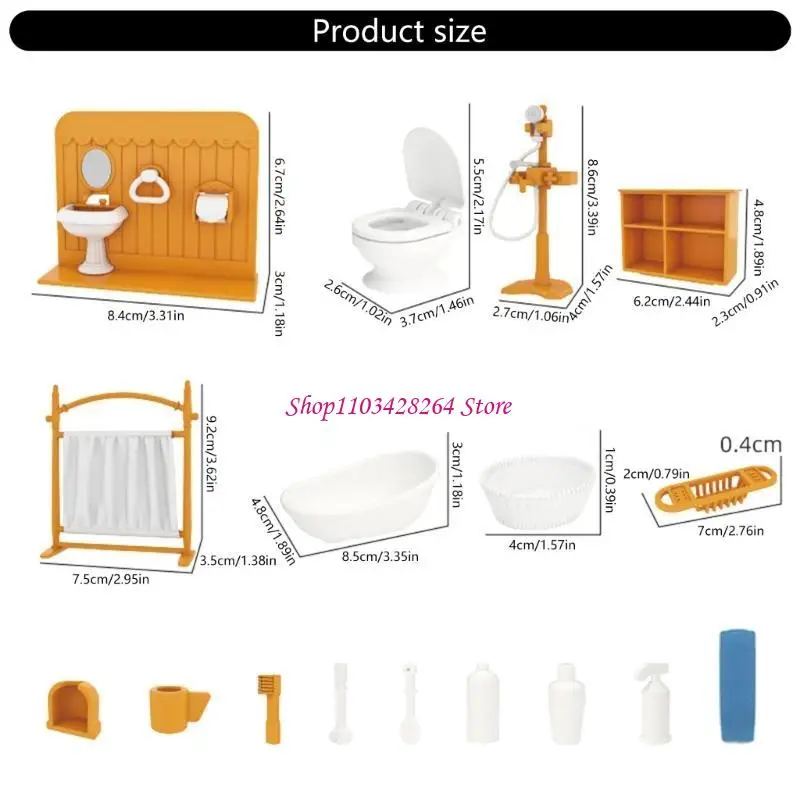 Nội Thất Thu Nhỏ Cho Nhà Búp Bê Tỉ Lệ 1/12 Phụ Kiện Phòng Cảnh Cảnh