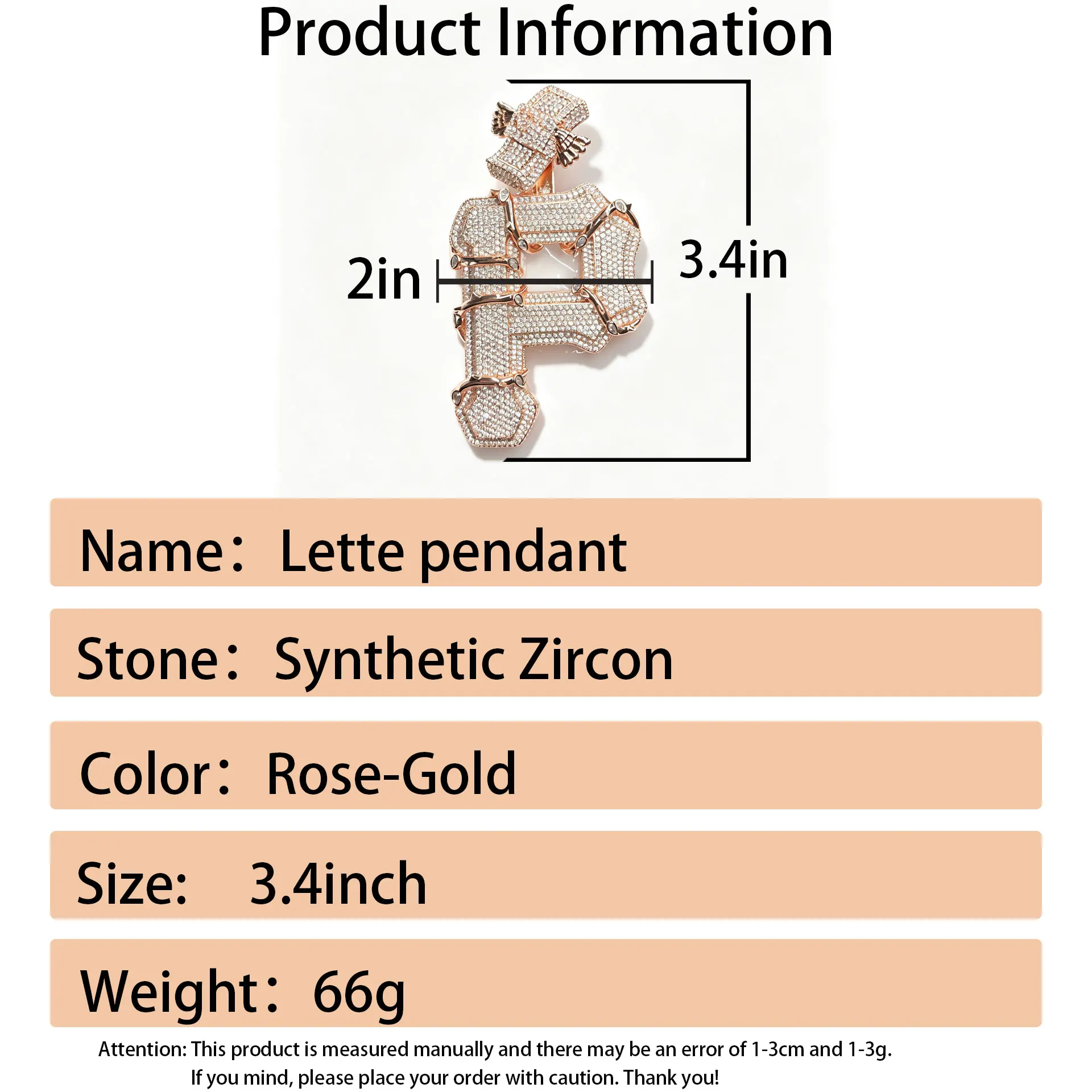 LYEE CYEE Hip Hop Style 3D Design Initial Letter P Thorn Money Ticket Pendant Men's and Women's Jewelry Can Be Paired with Cuban Chain Rap Singer Party Accessories Commemorative Gift Valentine's Day Gift Unique Jewelry