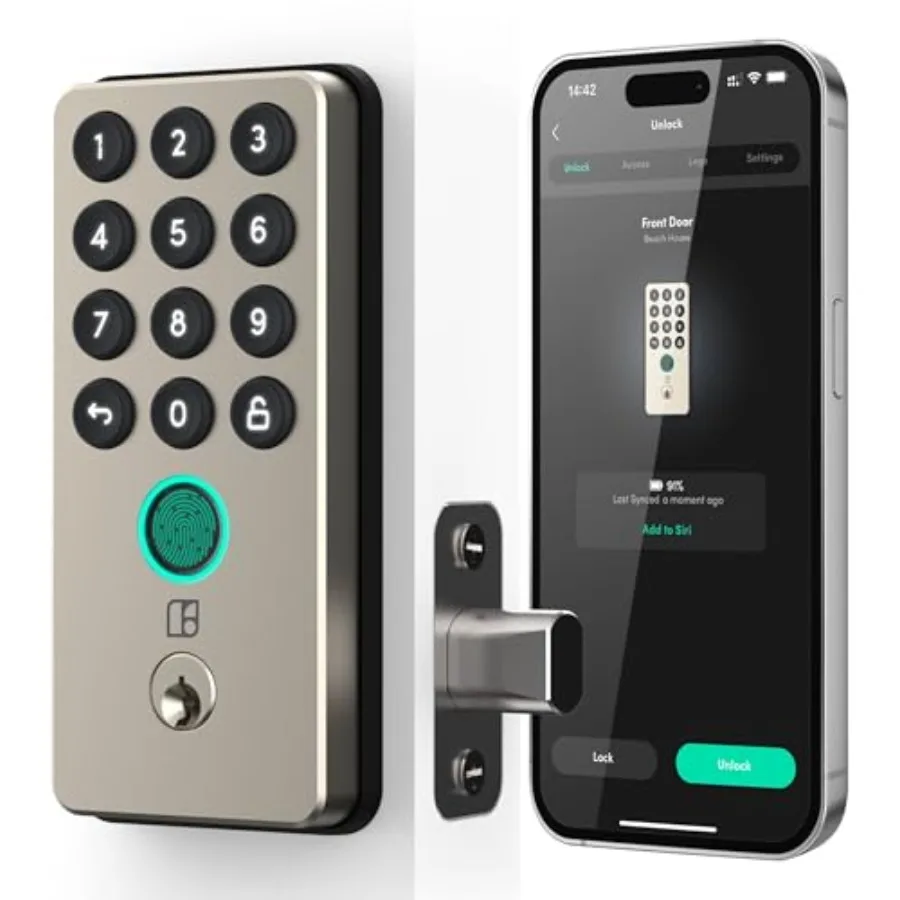 

Новинка! Умный замок Deadbolt Go (матовый никель) с цифровыми ключами, сканером отпечатков пальцев, удаленным доступом по PIN-коду, Wi-Fi-мостом (продается отдельно)