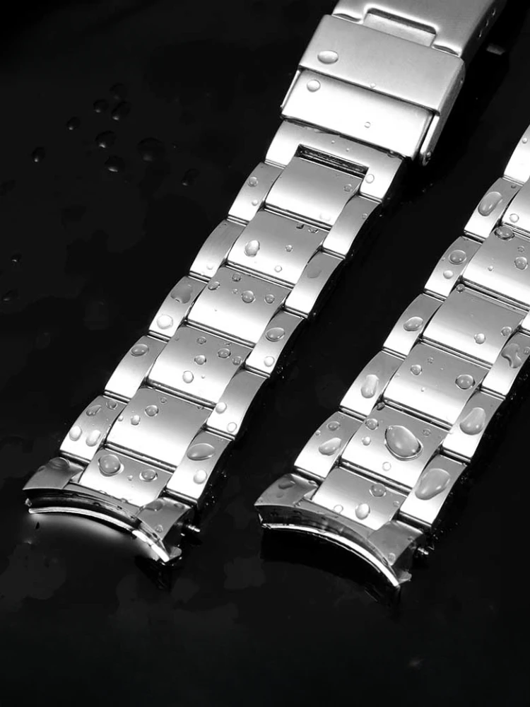 For Longines Conquest Replace Original 21mm Fold Buckle Watchband Men\'s L3.781/742/642 Diving Stainless Steel Watch Strap