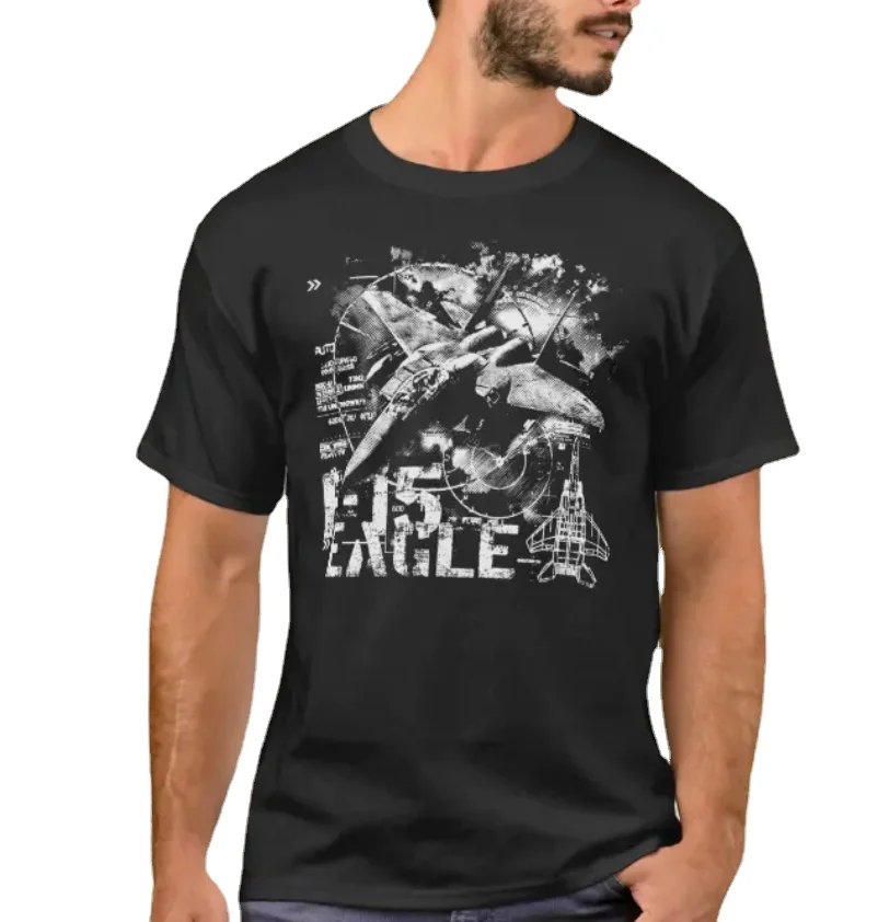 

F-15 Eagle All-weather Tactical Fighter Airplane T-Shirt. Summer Cotton Short Sleeve O-Neck Mens T Shirt New S-3XL