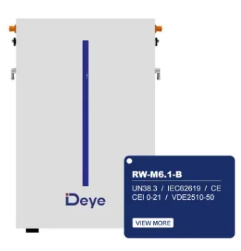 Lithiumbatterien RW-M6.1-B 48V DEYE Batterie RW-M6.1-B. Batterietyp: LiFePO4