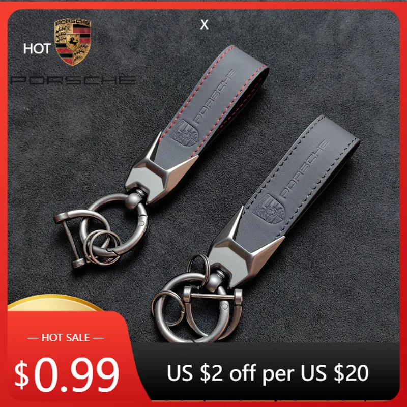 

Car Sticker For Porsche Car Keychain Keyring Chain Hanging Pendant Men Gifts For Porsche Cayenne Panamera Macan 911 718 Taycan B