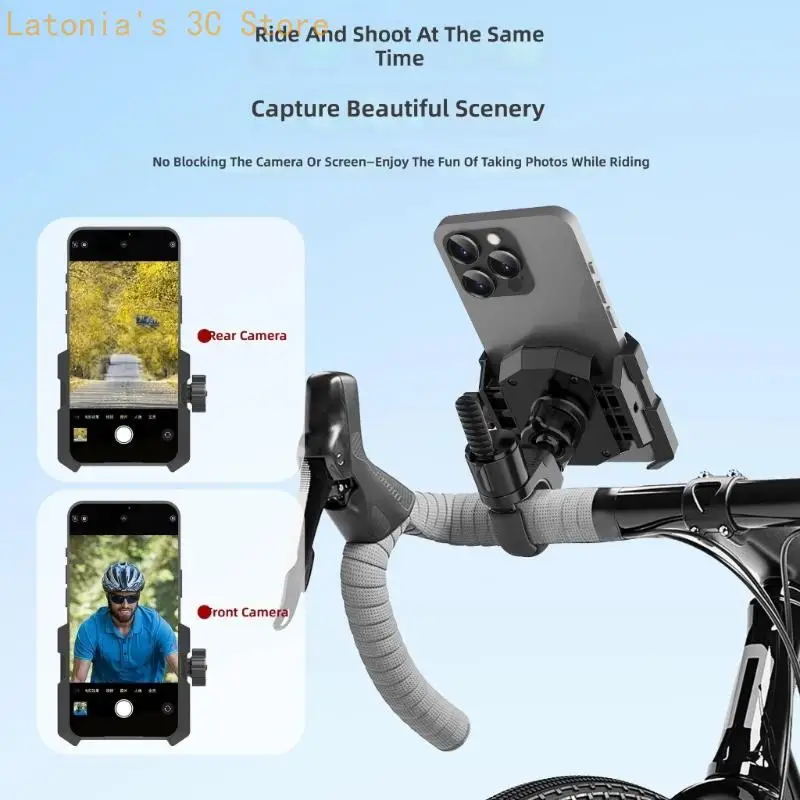 Klemm-Telefonhalter für tägliche Reisen und Bildschirmbetrachtung auf Fahrrädern X3UB – Detail 4