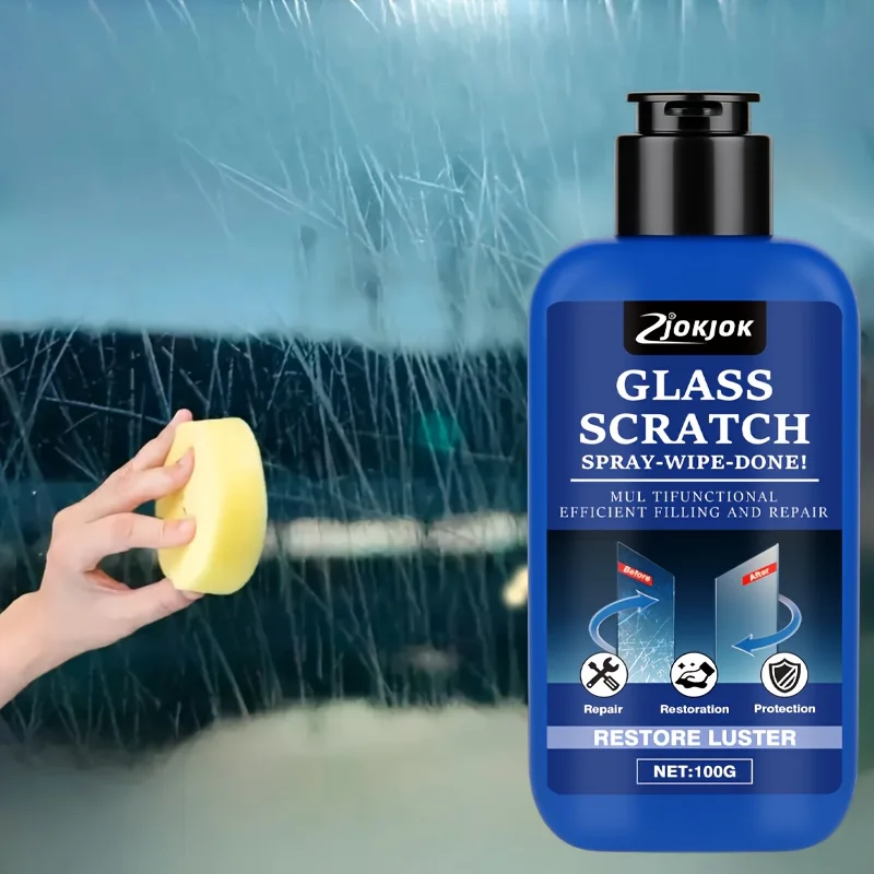 Glass Scratch Repair Kit, Multi-Purpose Glass Polishing Restoration, Long-Lasting Shine, Glass Scratches Grinding Paste image 3