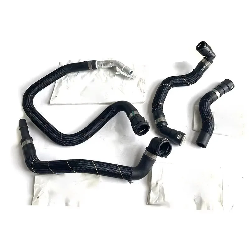 NBJKATO Brand New 4PCS Set Heater Supply Return Hose 68199254AB,52014624AA,52014627AB,68192082AA For Jeep Cherokee